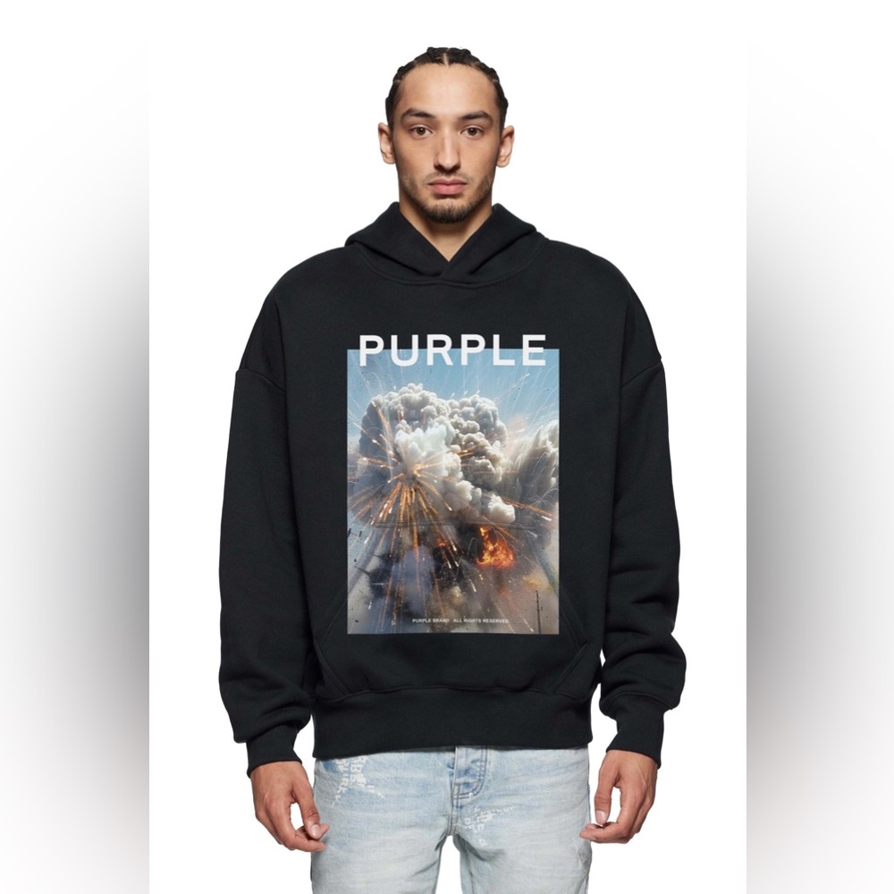 Purple Fireworks Hoodie